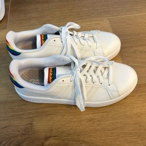 Brand new. Adidas pride shoe. Size 7.5 men/9 Womens.Rainbow.